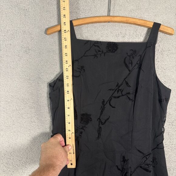 VNTG Helene Blake Women’s Dress Size M Layered Chiffon Velvet Burnout Whimsigoth - Picture 8 of 14